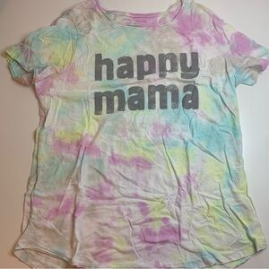 Grayson Threads Multicolor Tie-Dye 'Happy Mama' Tee
